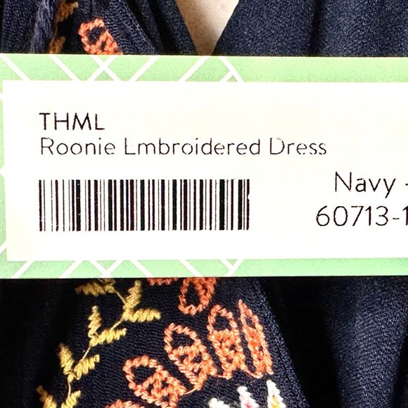 Stitch Fix THML Roonie Lined Boho Embroidered Dress - M - NWT - Picture 10 of 12